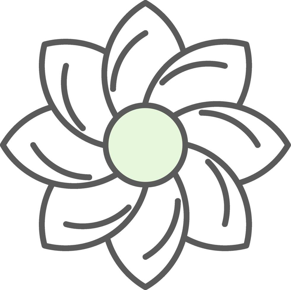 Floral Design Fillay Icon vector
