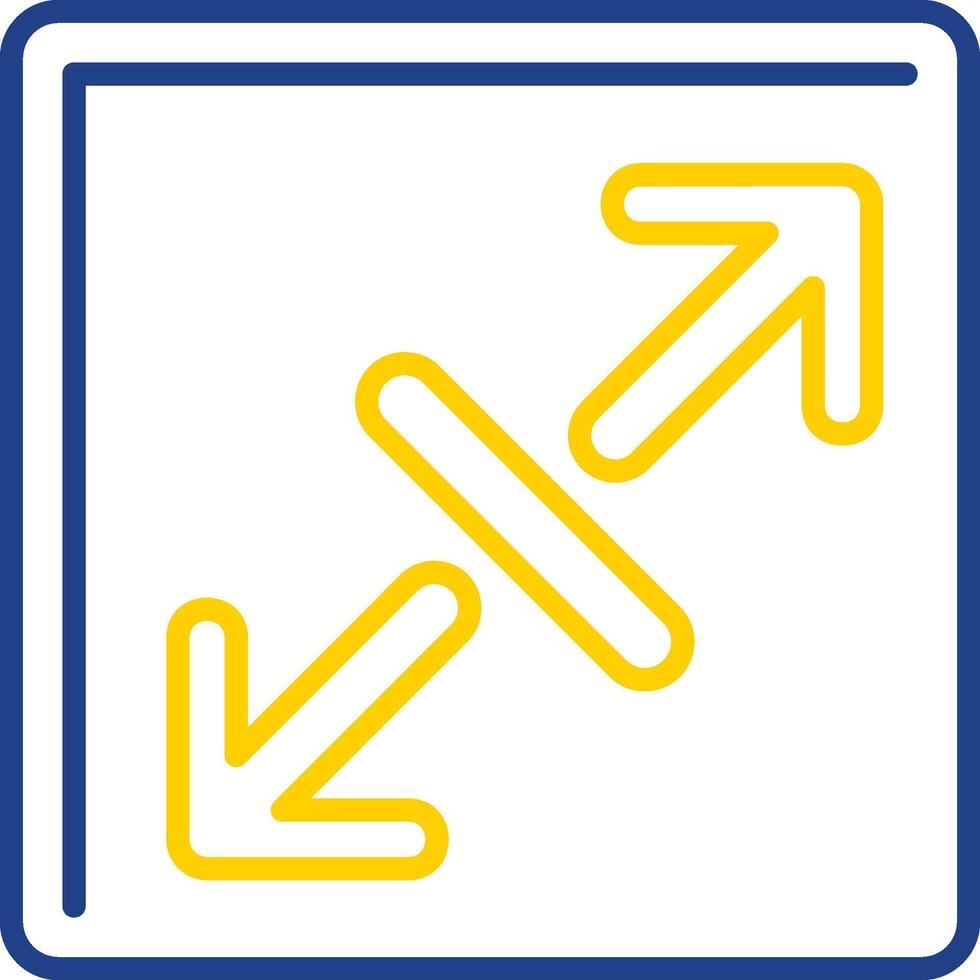 Expand Line Two Color Icon vector