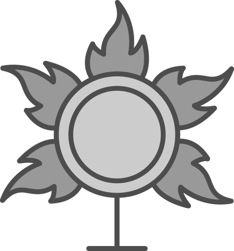 anillo de fuego relleno icono vector