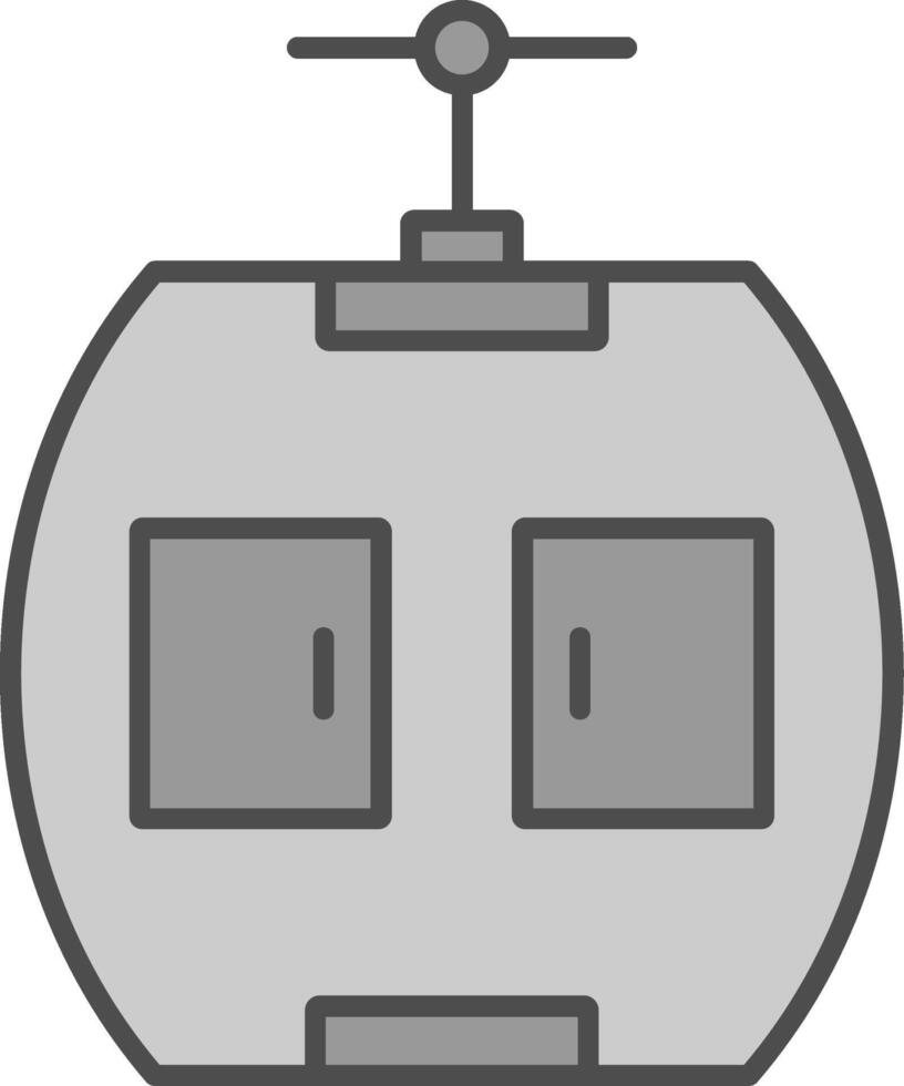 Gondola Fillay Icon vector