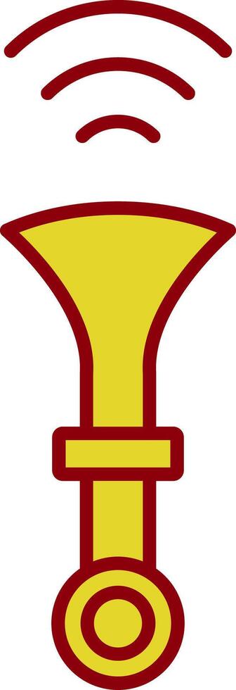 Horn Line Two Color Icon vector