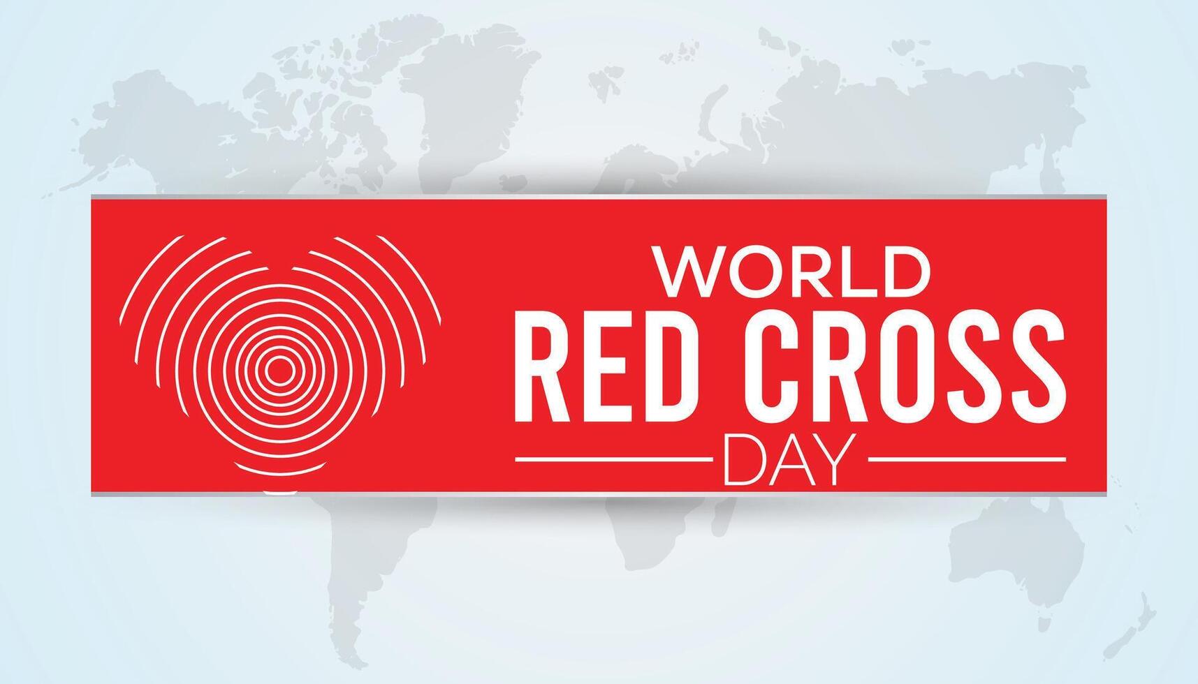 World red cross day observed every year in May. Template for background, banner, card, poster with text inscription. vector