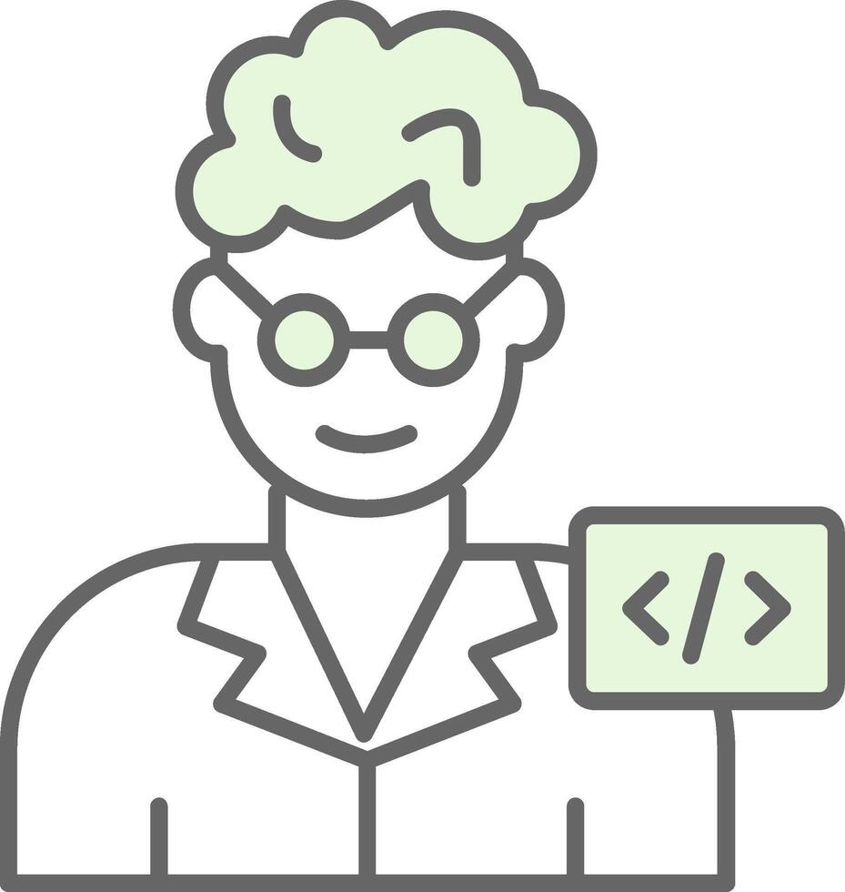 Programmer Fillay Icon vector