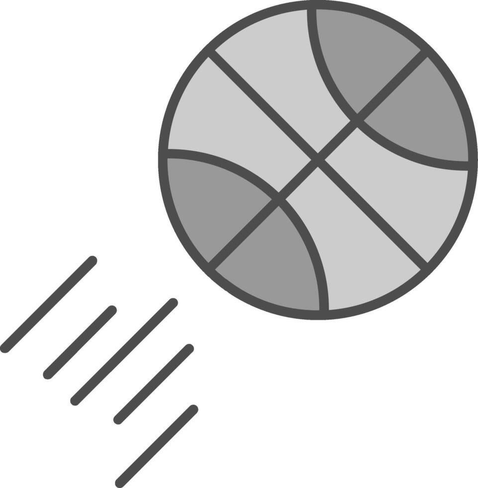 Basketball Fillay Icon vector