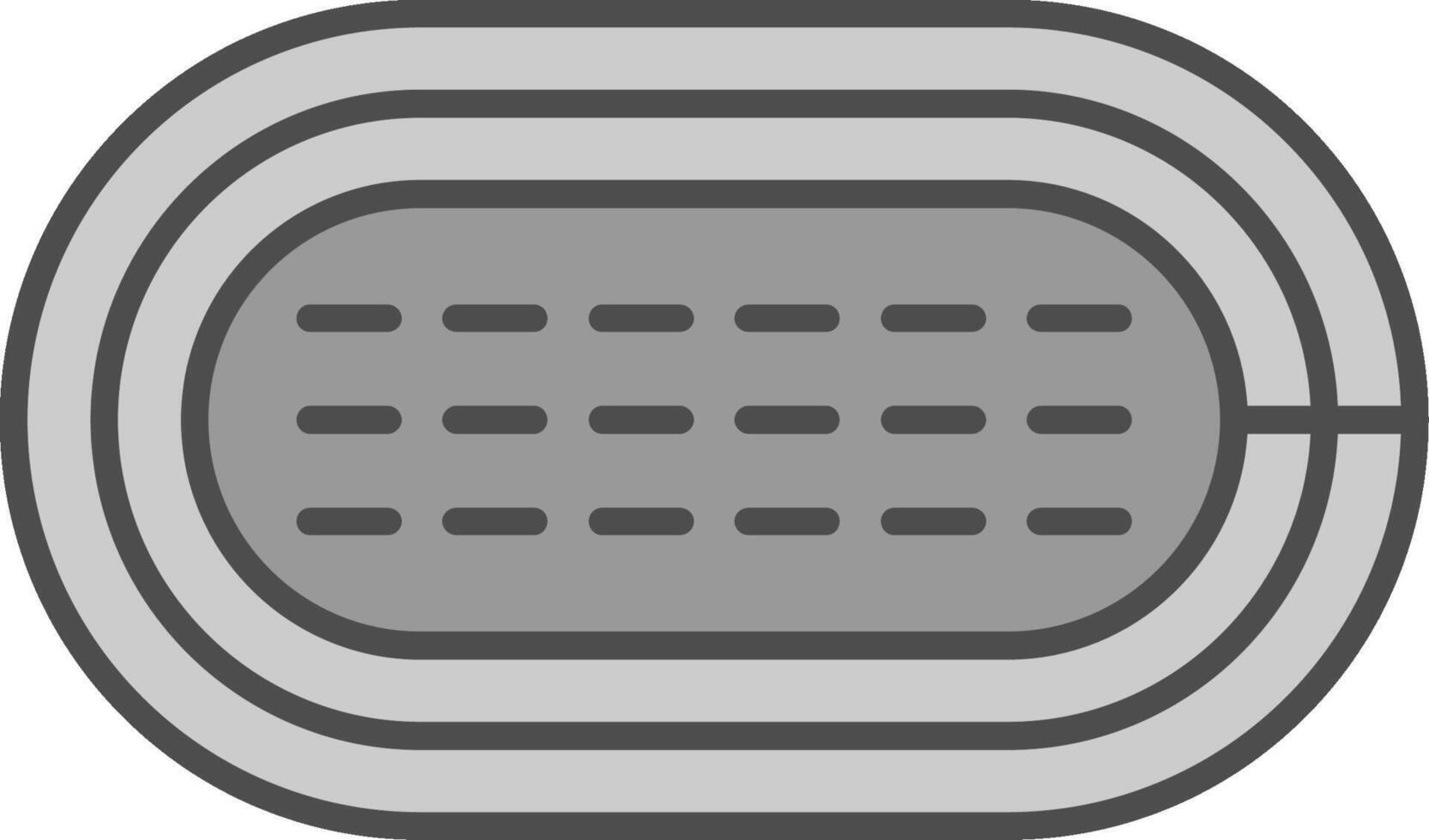 Running Track Fillay Icon vector