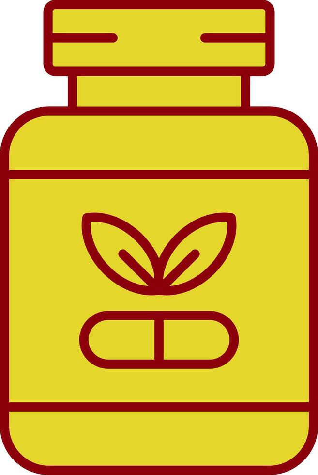 Supplements Line Two Color Icon vector