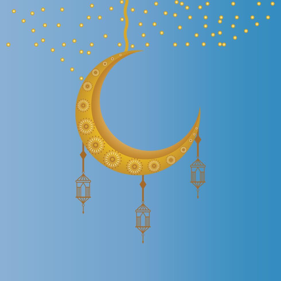 Eid Mubarak . Eid Mubarok Islamic background template. vector