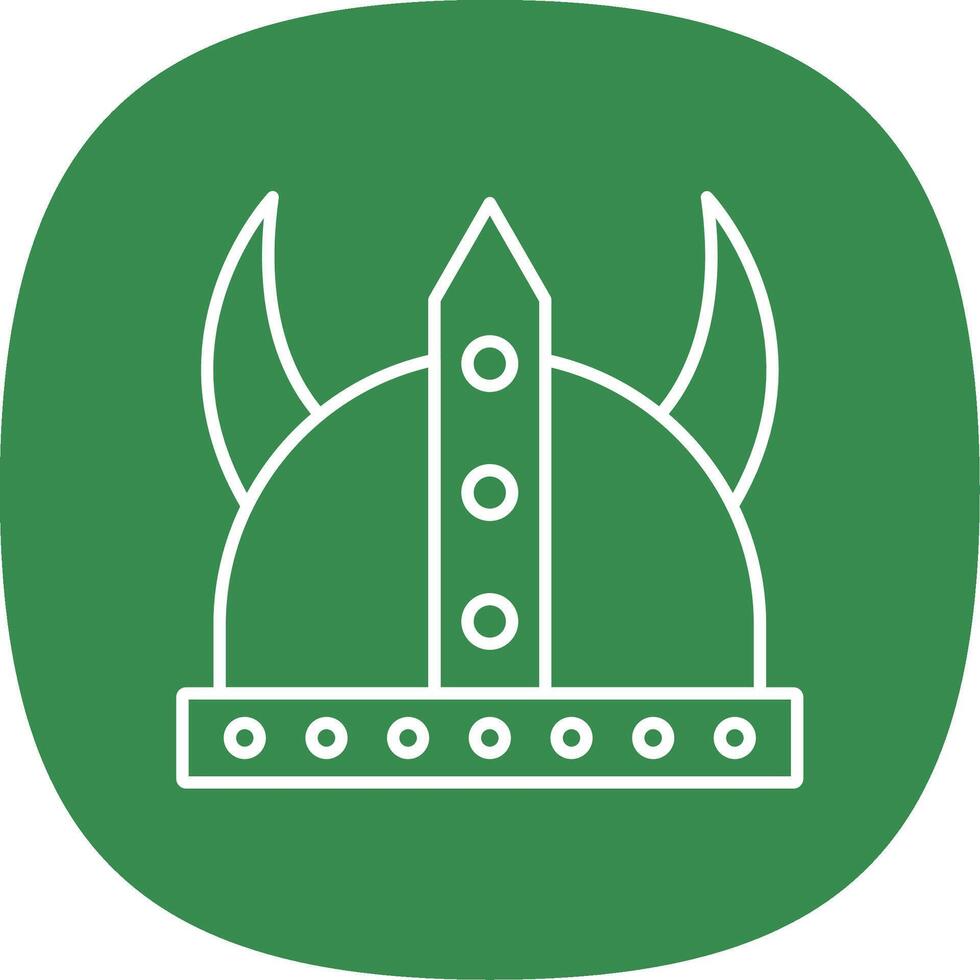 Viking Line Curve Icon vector
