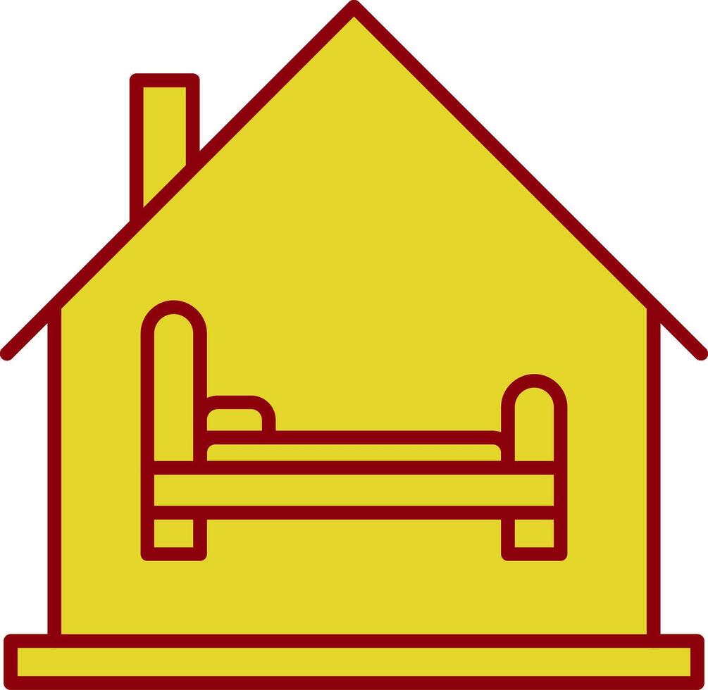 Room Line Two Color Icon vector