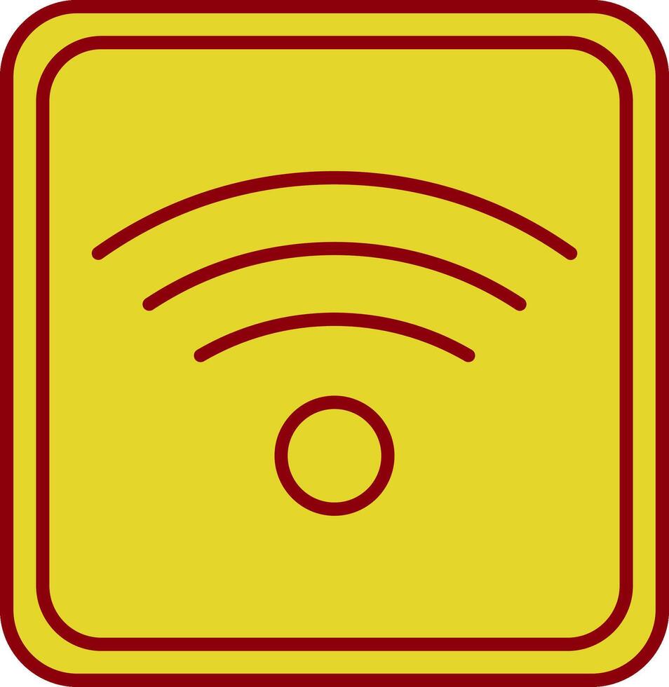 Wifi Line Two Color Icon vector