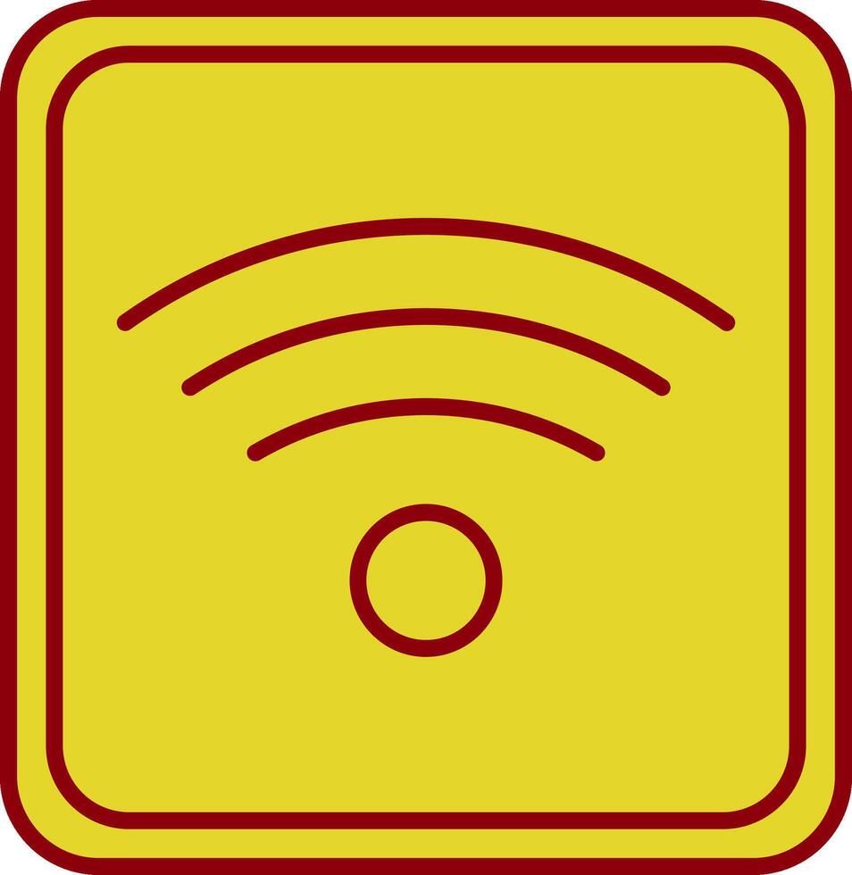 Wifi Line Two Color Icon vector