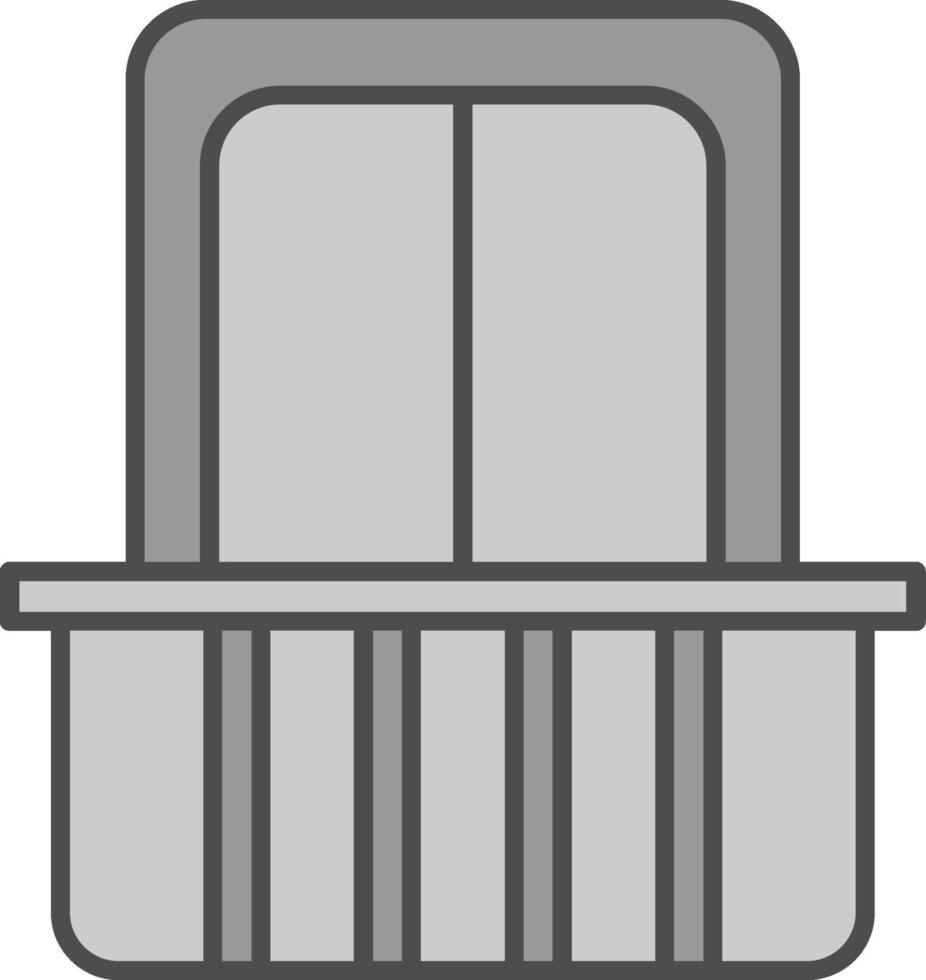 Balcony Fillay Icon vector