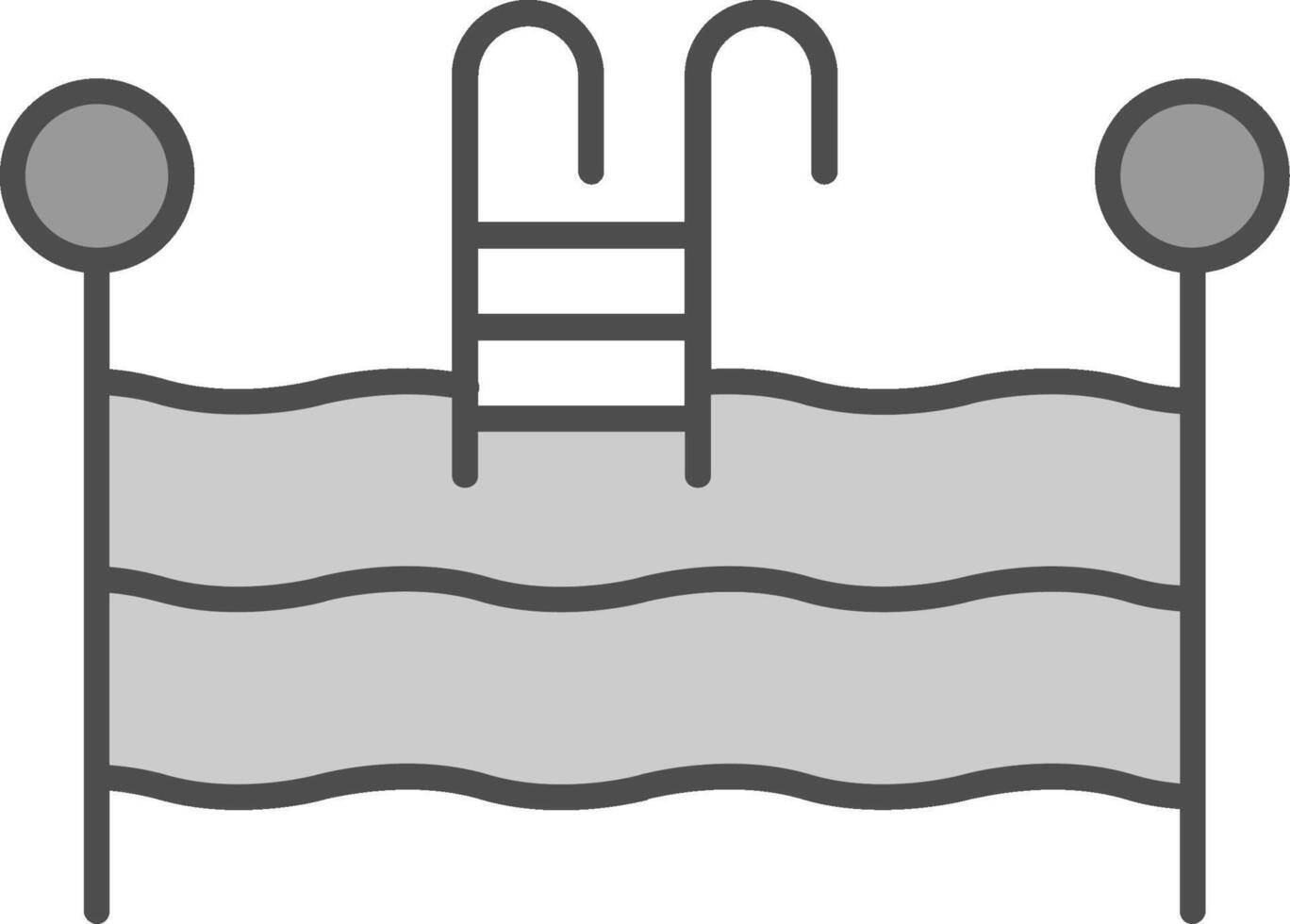 Swimming Pool Fillay Icon vector