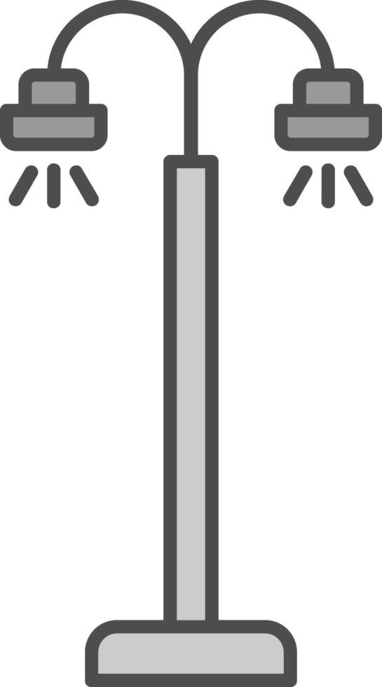 Street Lamp Fillay Icon vector