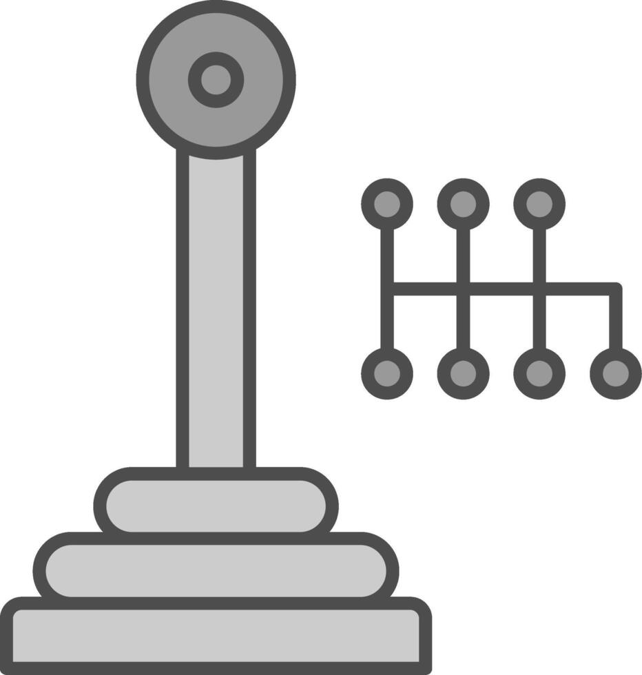 Gearshift Fillay Icon vector