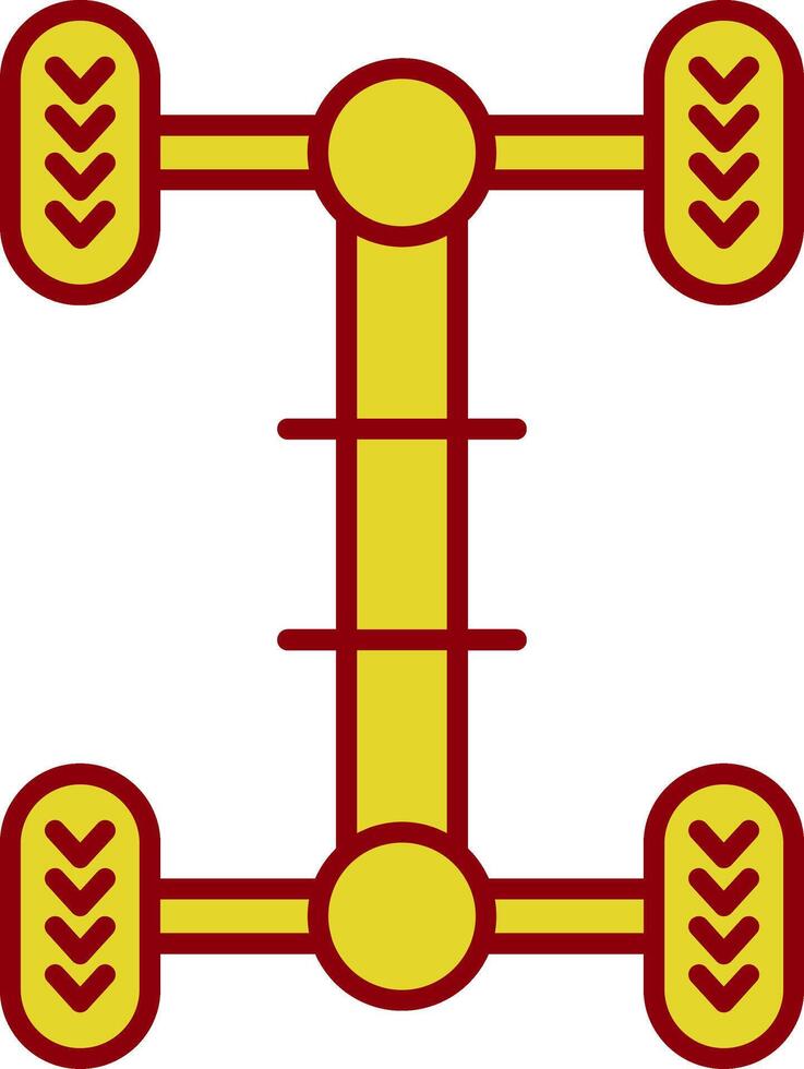 Chassis Line Two Color Icon vector