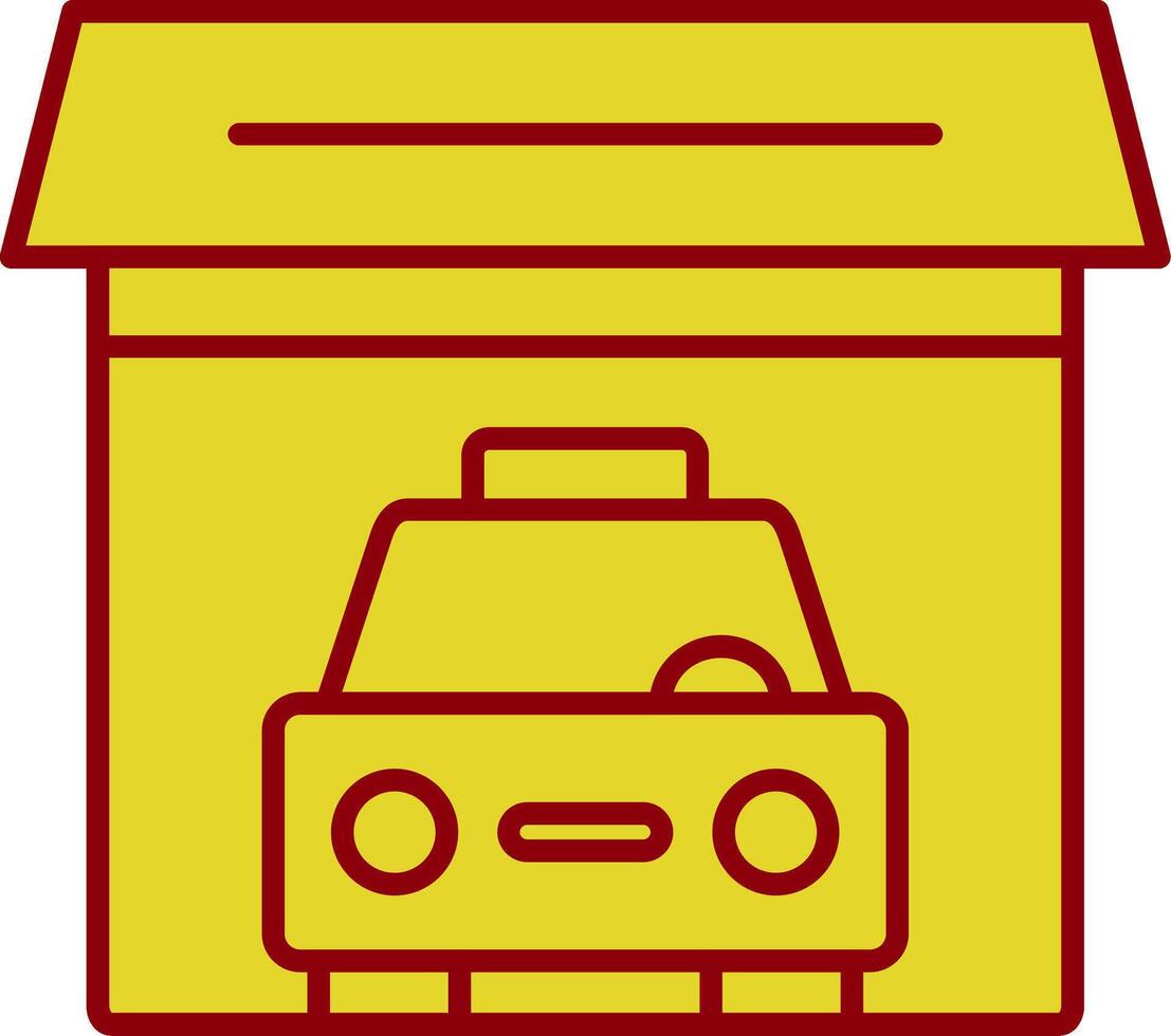 Garage Line Two Color Icon vector