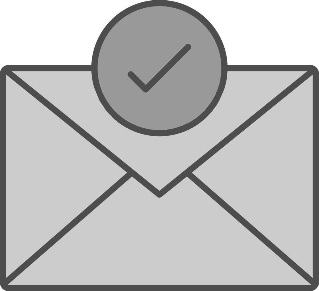 Mail Fillay Icon vector