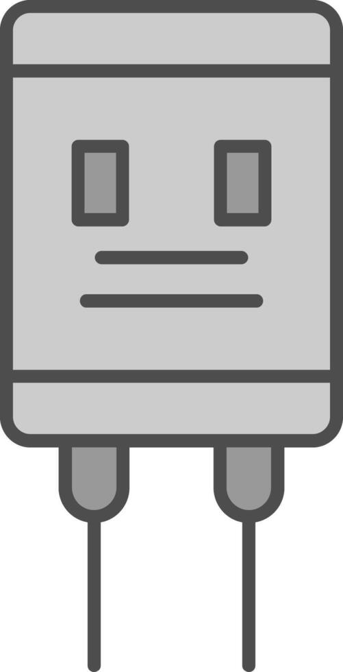 condensador relleno icono vector