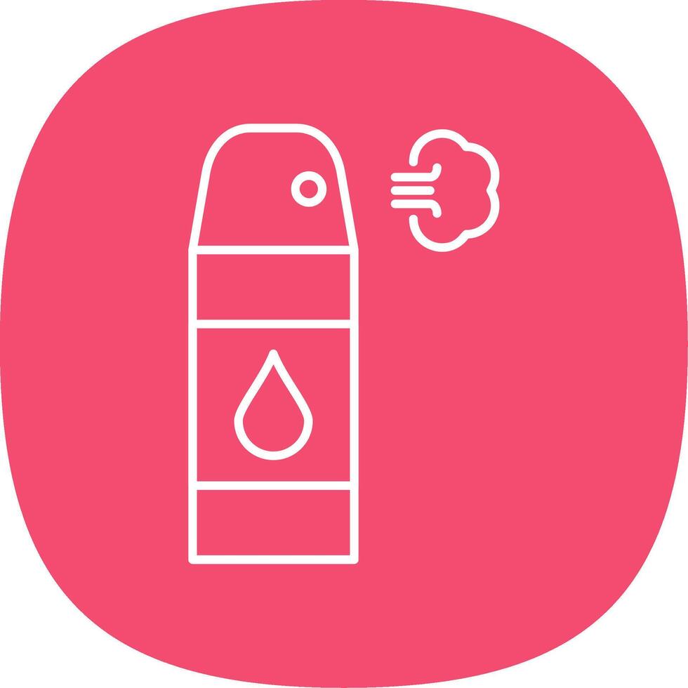 Air Freshener Line Curve Icon vector