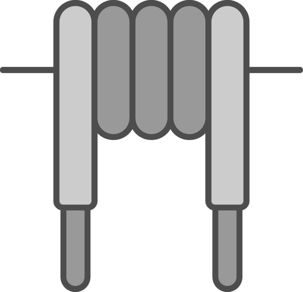 Inductor Line Two Color Icon vector