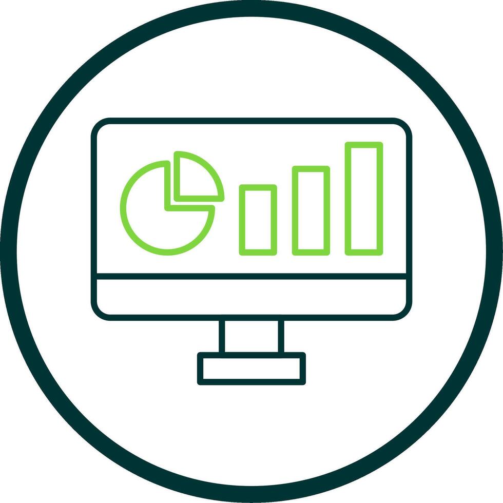 Dashboard Line Circle Icon vector