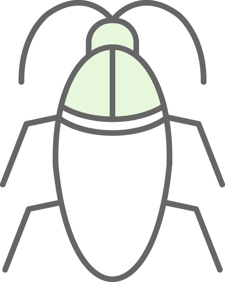 cucaracha relleno icono vector