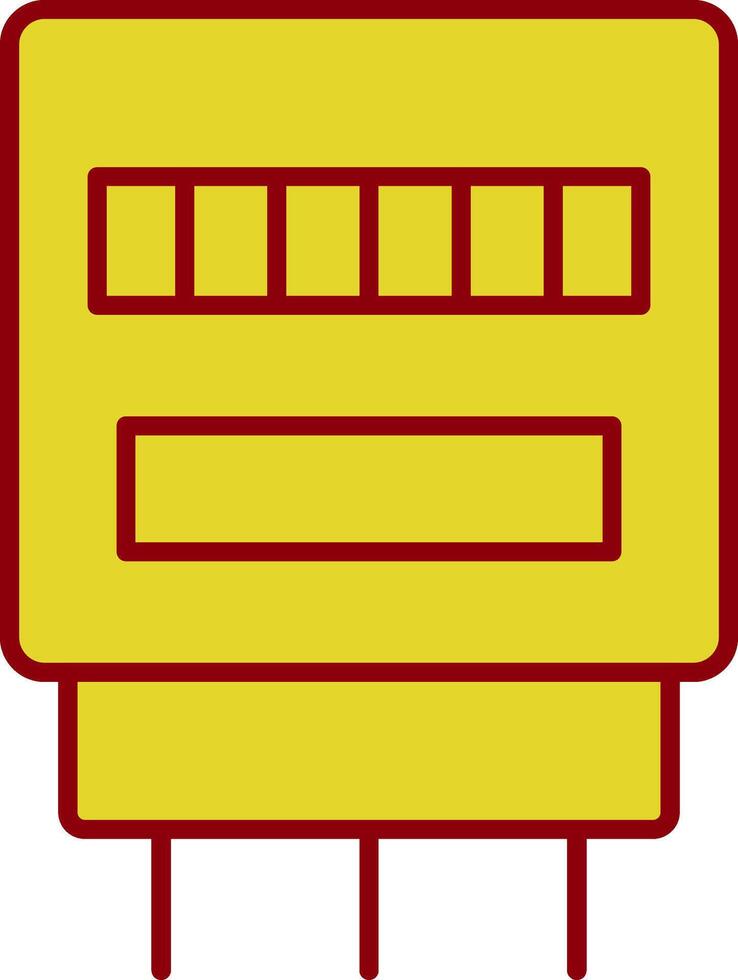 Electric Counter Fillay Icon vector