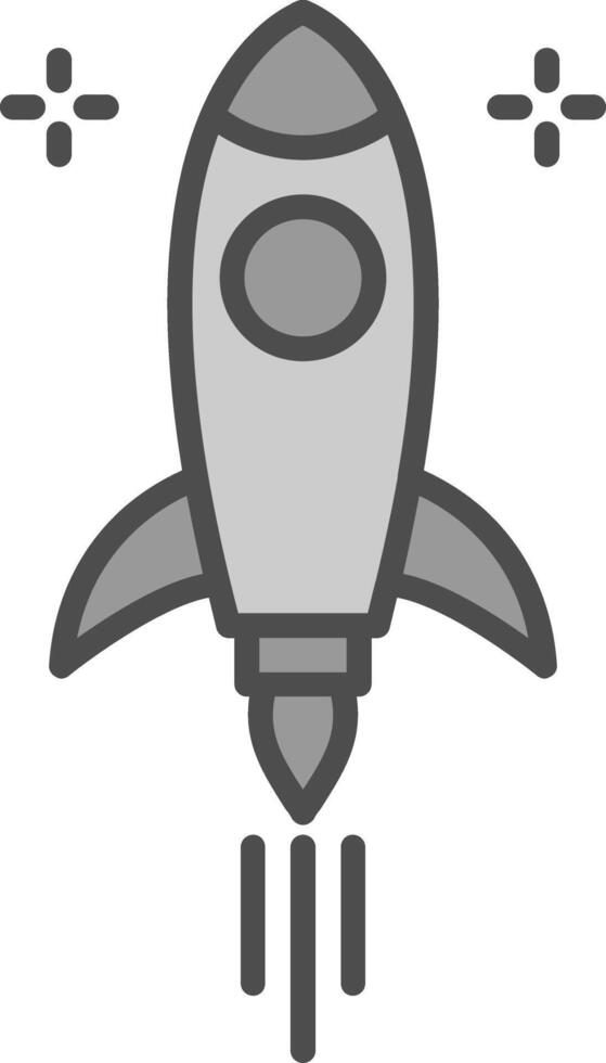 Rocket Fillay Icon vector