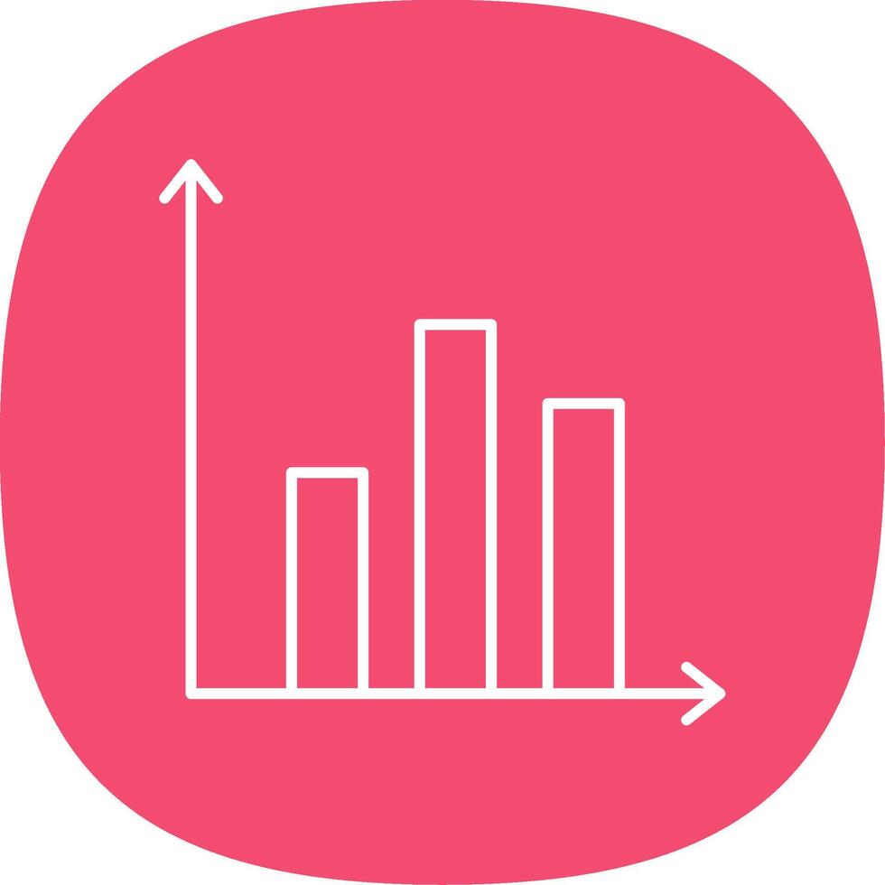 Prediction Line Curve Icon vector