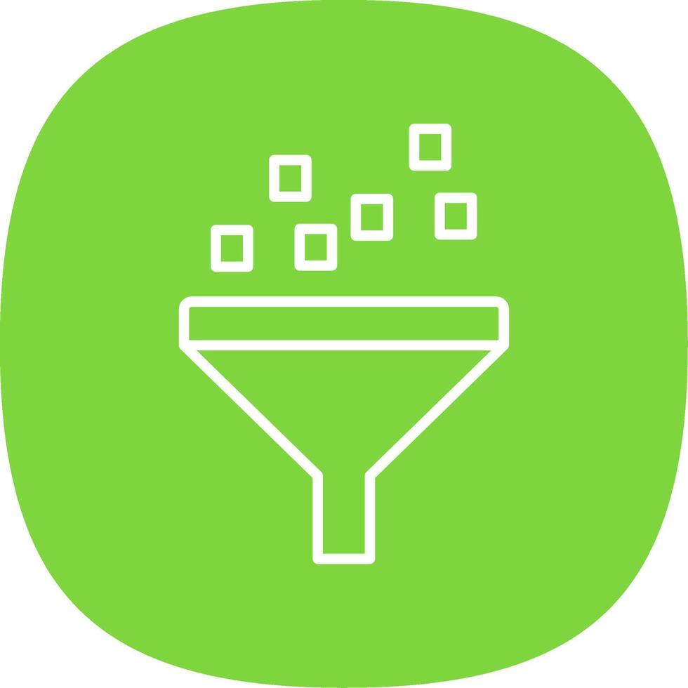 Filter Line Curve Icon vector
