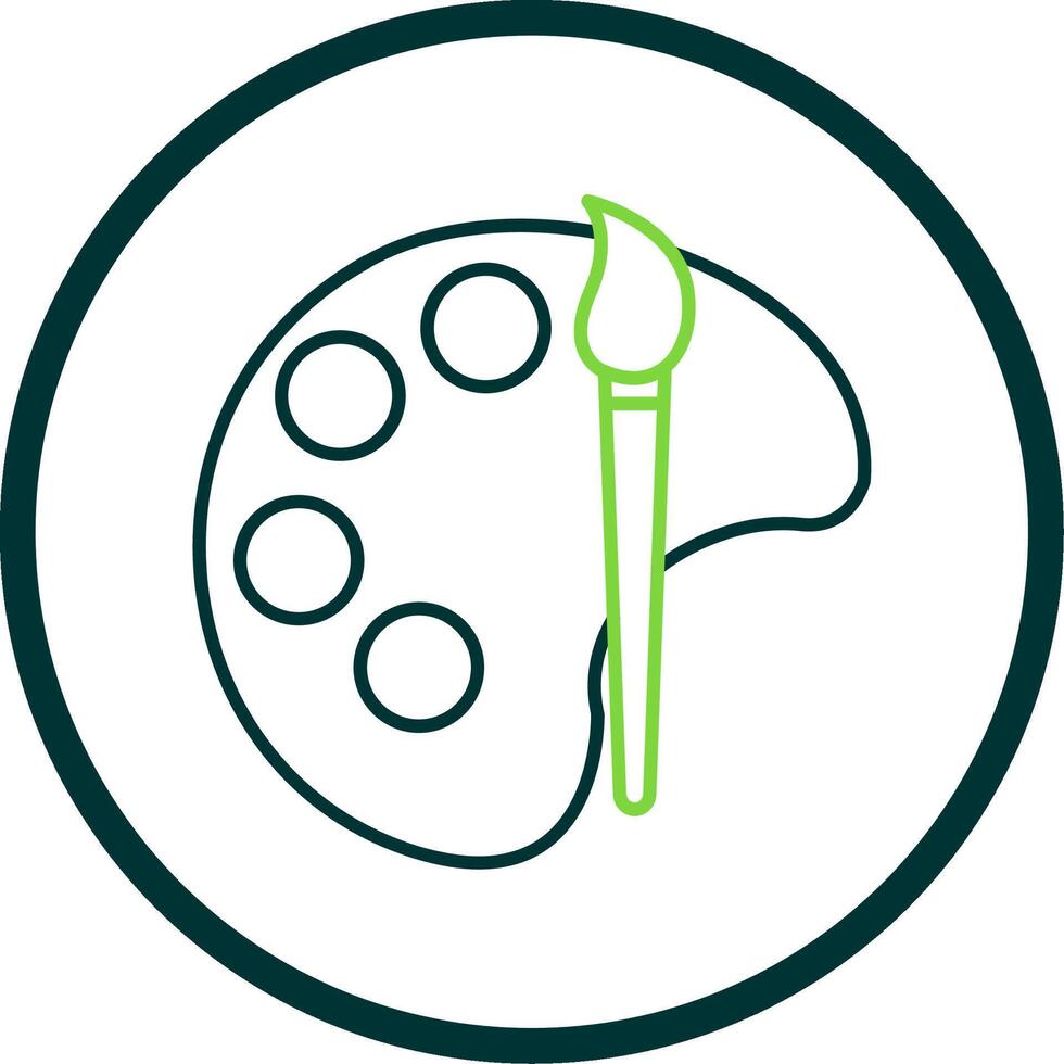 Art Line Circle Icon vector