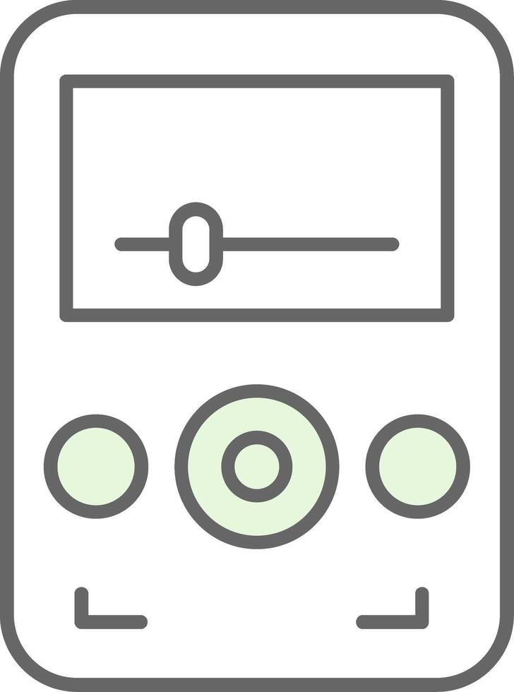 Audio Player Fillay Icon vector