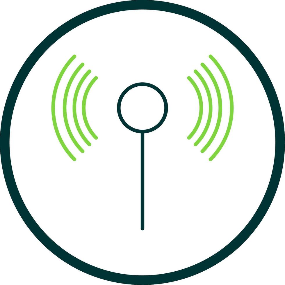 Wifi Line Circle Icon vector