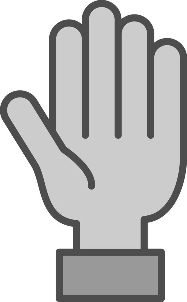 Hand Fillay Icon vector