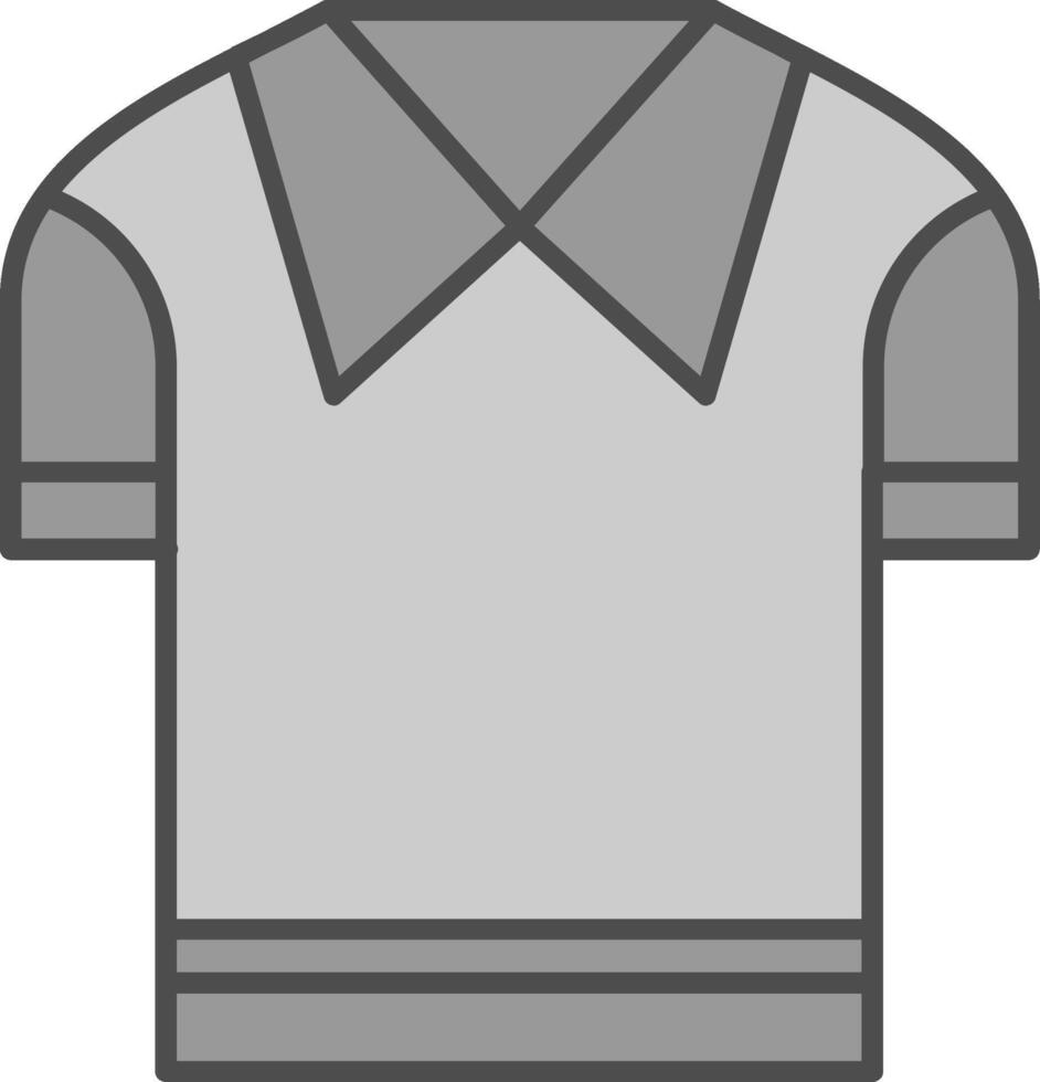 Casual Shirt Fillay Icon vector