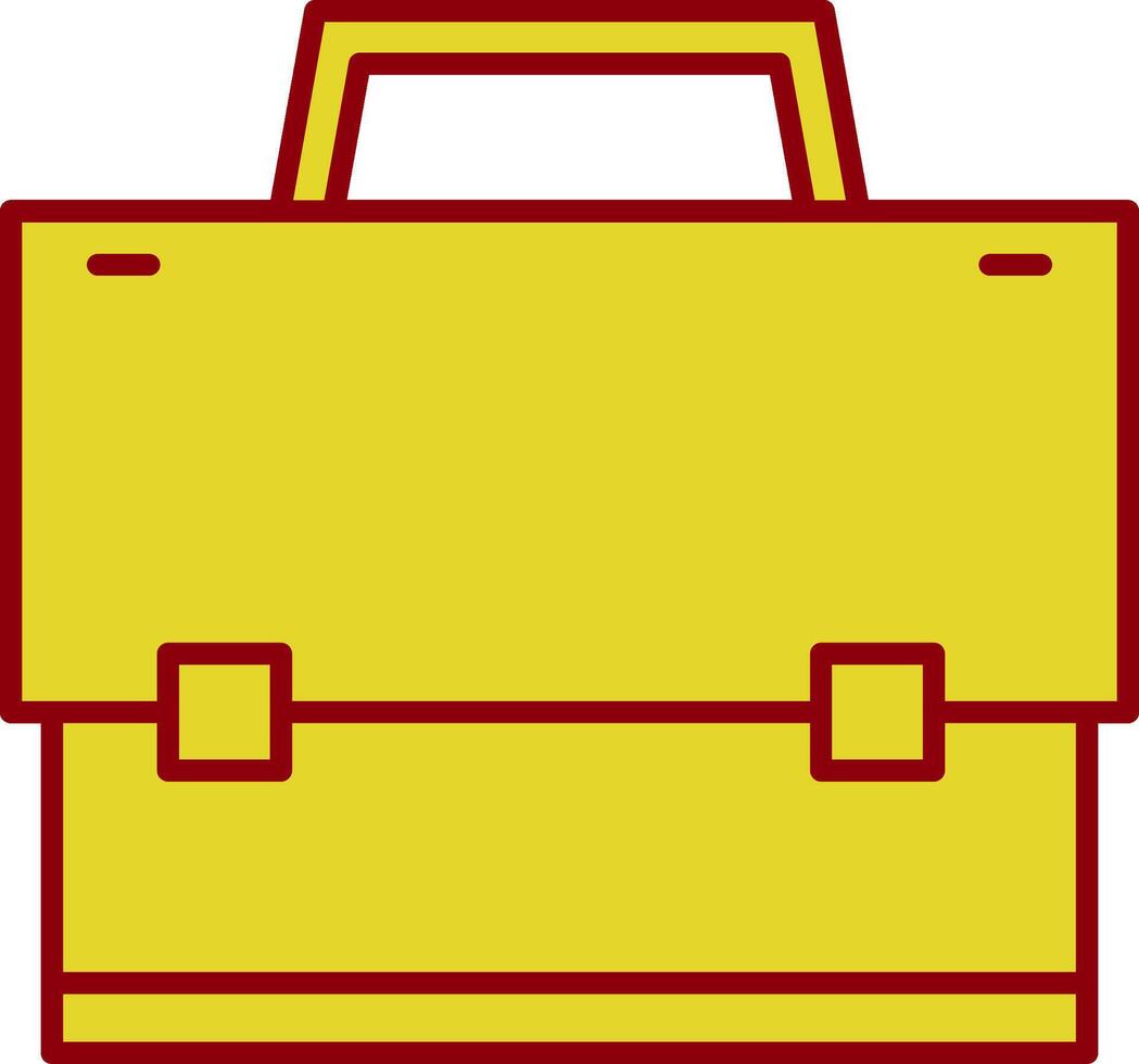 Suitcase Line Two Color Icon vector