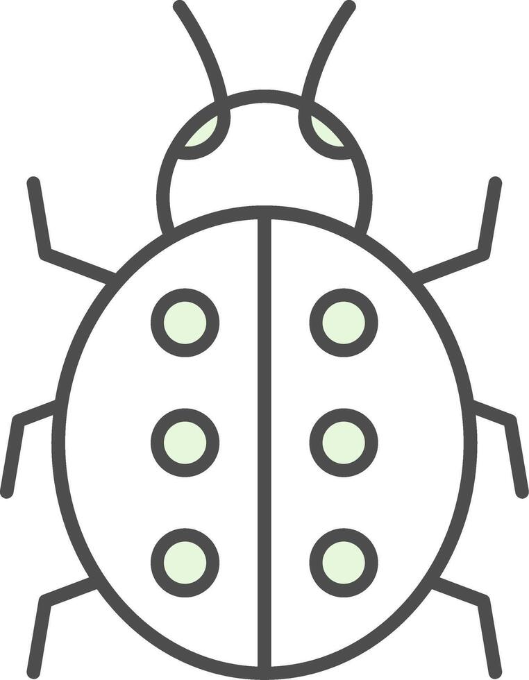 Ladybug Fillay Icon vector