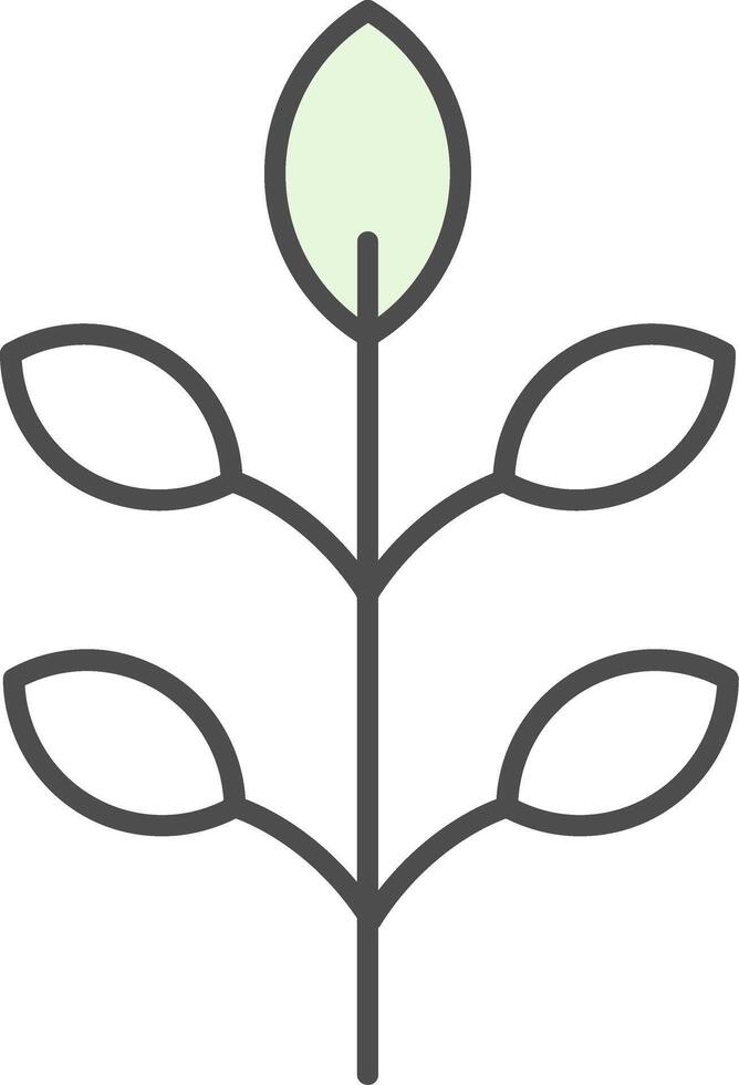 Leaf Fillay Icon vector