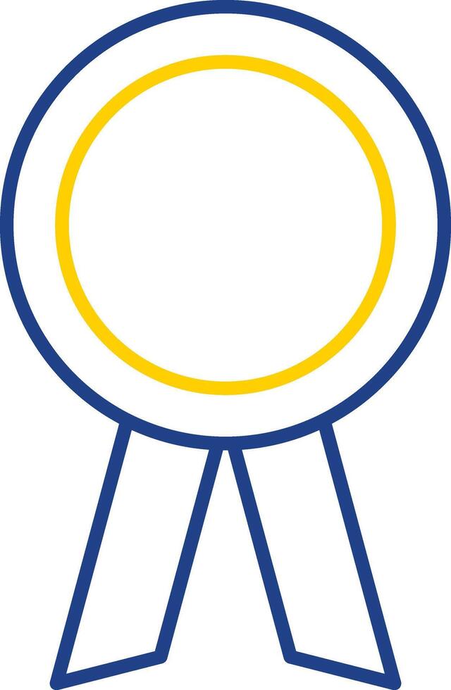 Achievement Line Two Color Icon vector