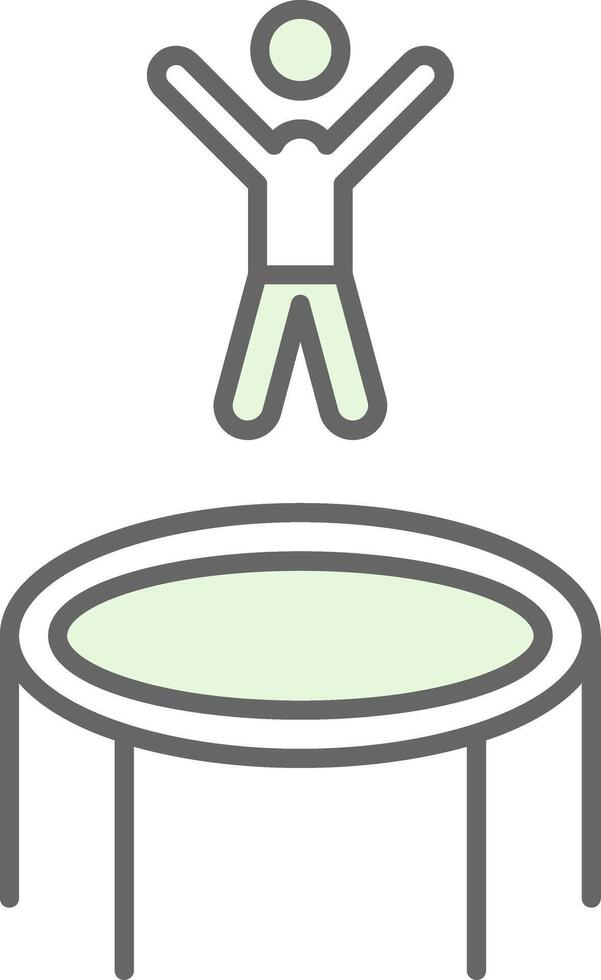 Trampoline Fillay Icon vector