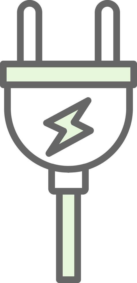 Plug Fillay Icon vector