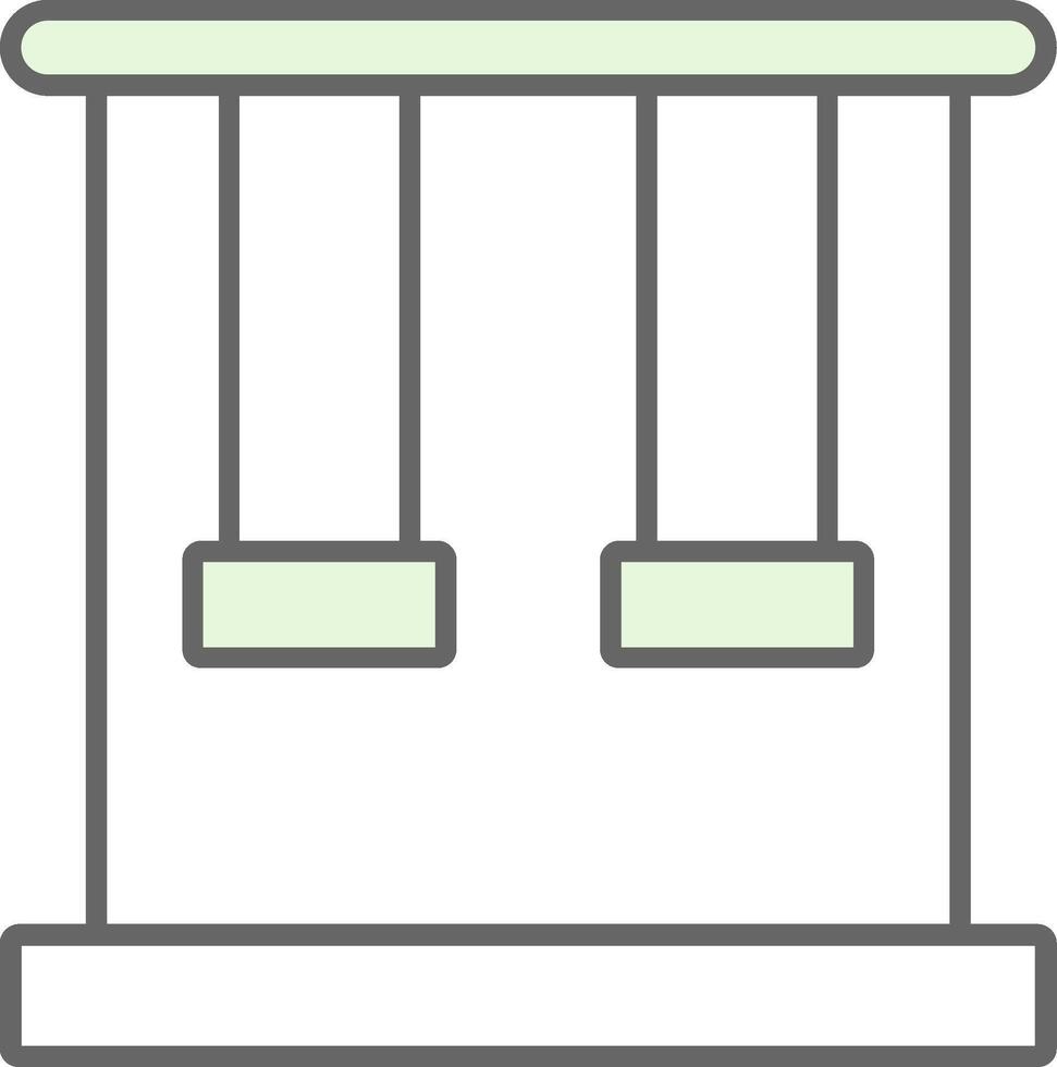 Trapeze Fillay Icon vector