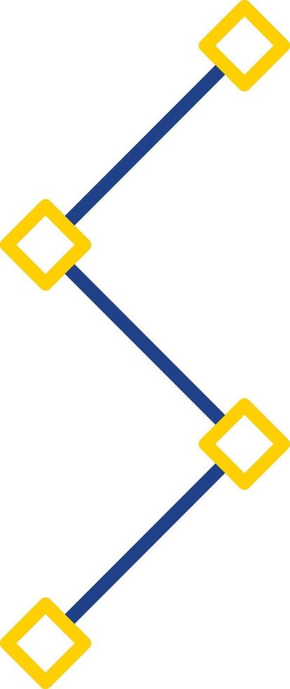 Path Line Two Color Icon vector