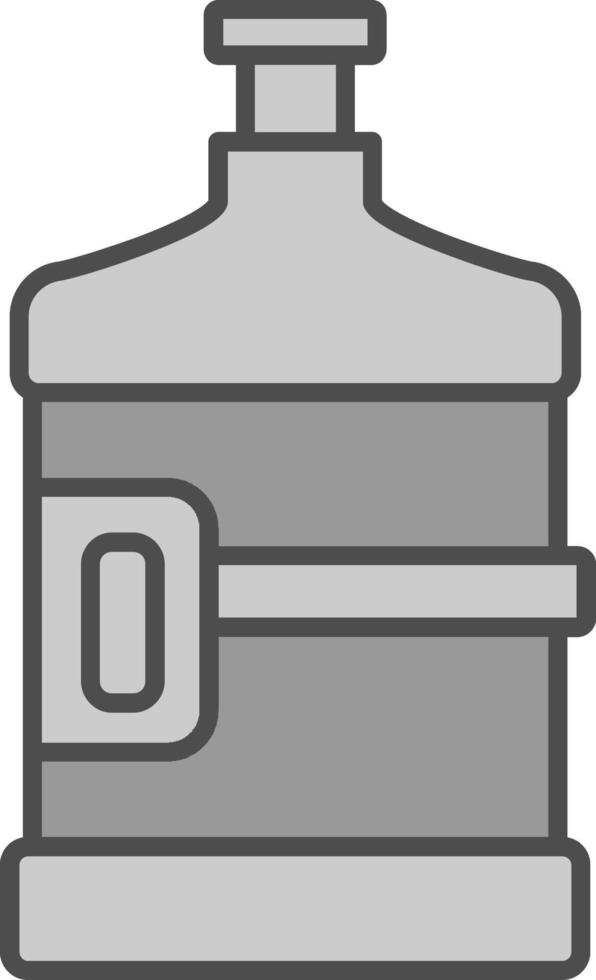 Water Flask Fillay Icon vector