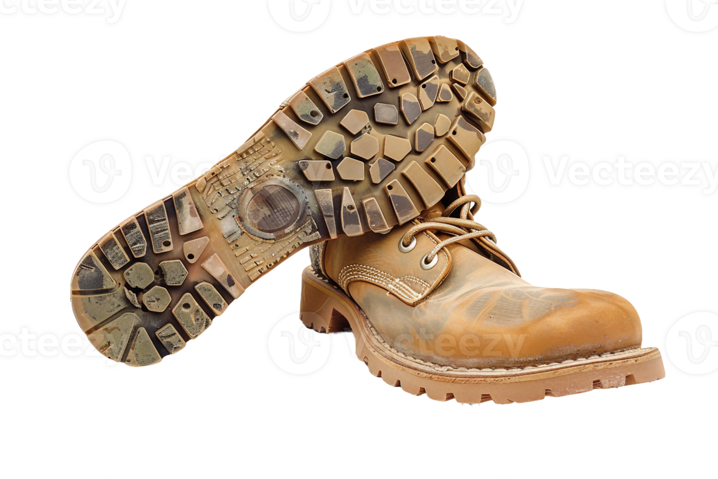 Military Boot Insoles On Transparent Background. png