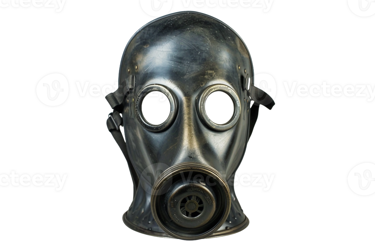 Gas Mask On Transparent Background. png