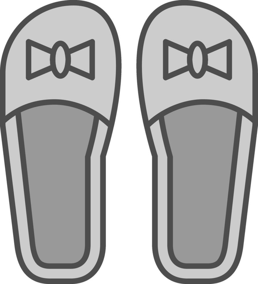 zapatillas relleno icono vector