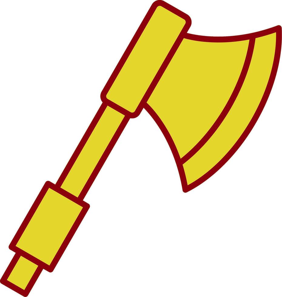 Axe Line Two Color Icon vector