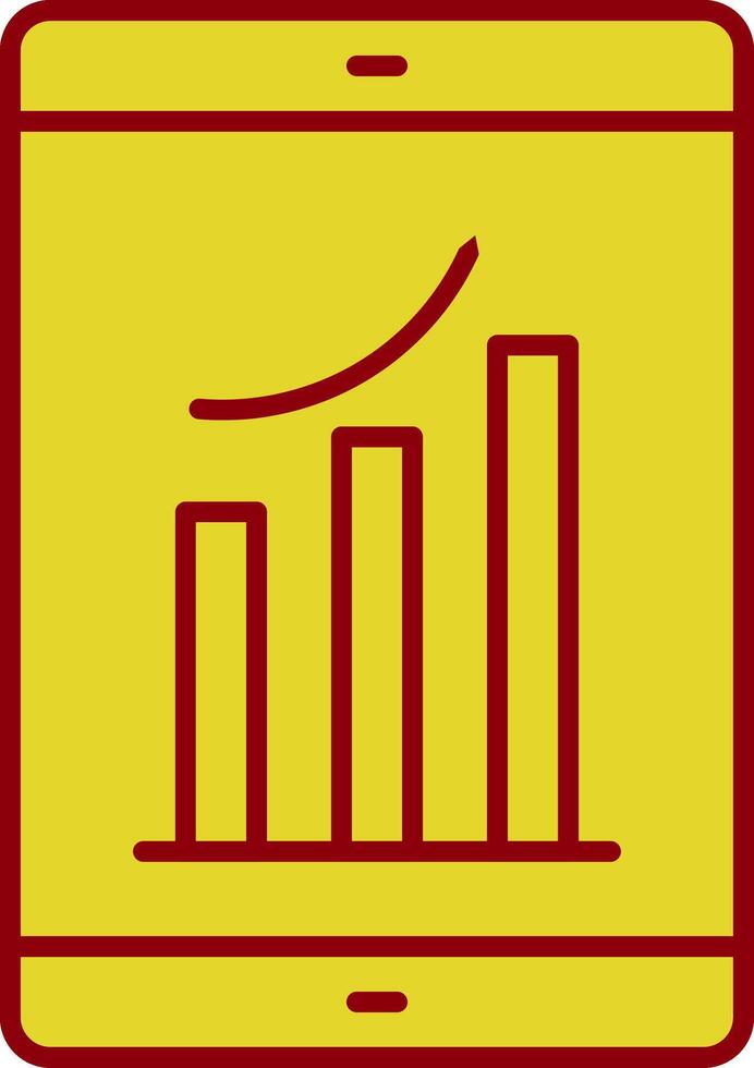 Growth Line Two Color Icon vector